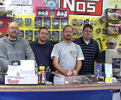 the early crew at the 1st location