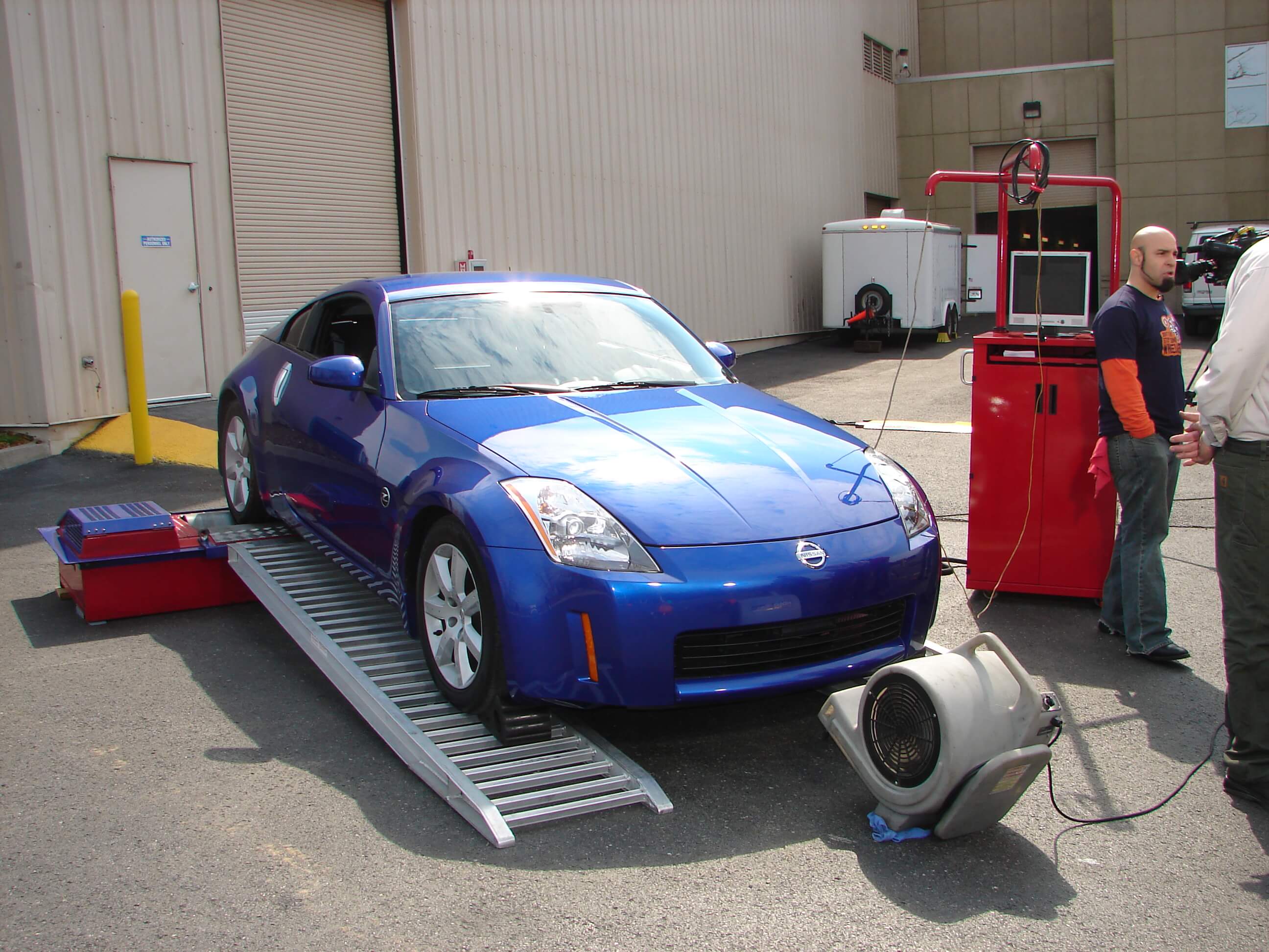 350z on mobile dynomometer